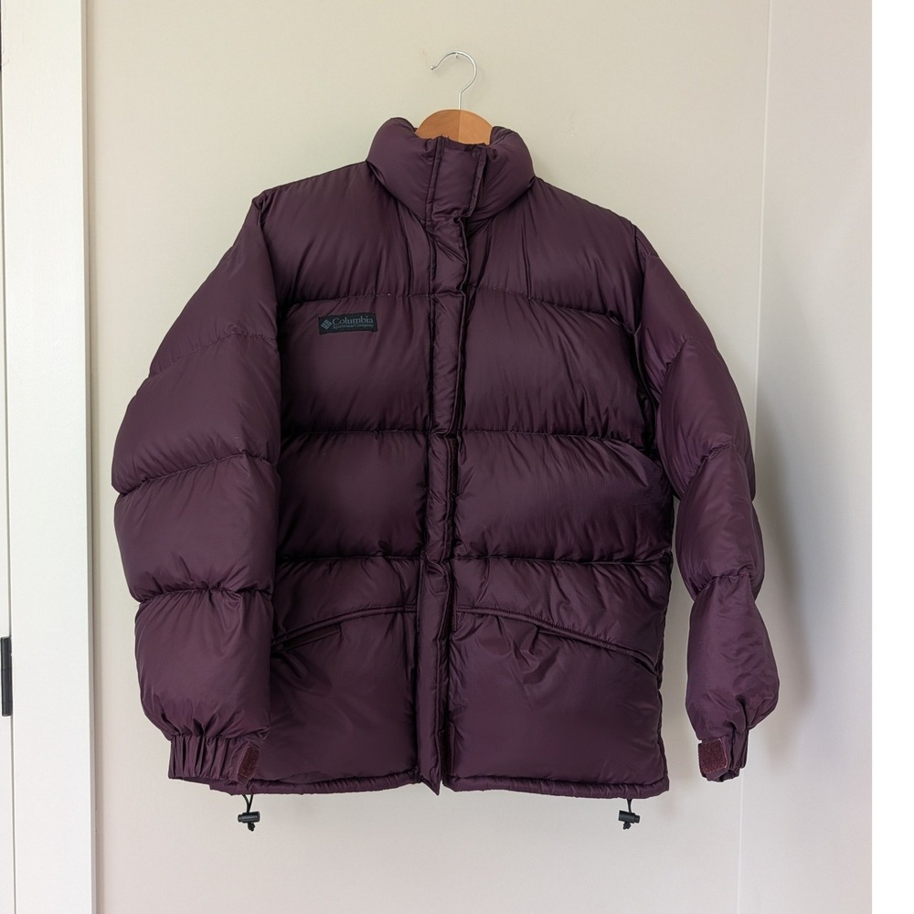 Vintage Columbia Purple Down Puffer Jacket Size M
